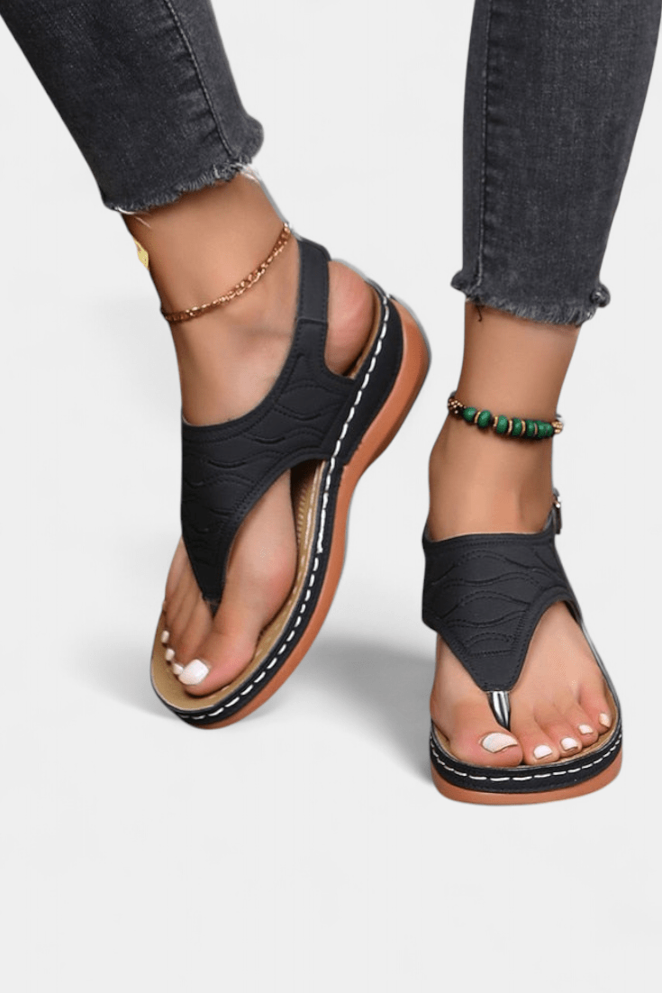 Camille™ | Sandales ergonomiques à semelle orthopédique - LUNAEVE