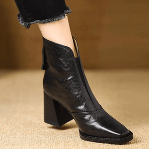 Claudia | Bottines de Luxe à Talon Moyen - LUNAEVE