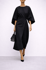 Lorraine™ | Robe longue ceinturée et raffinée - LUNÆVE